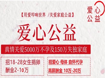 天河捐卵助孕生子 爱心志愿者招募